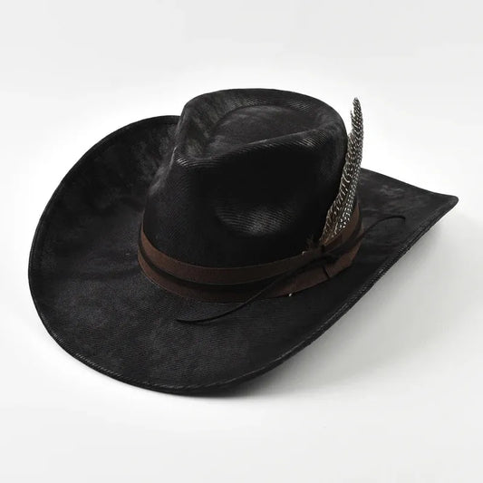 Chapeau Cowboy Plume – Western Élégant by Western Cowboy